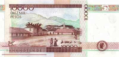 Kolumbien - 10.000  Pesos (#453m2_UNC)