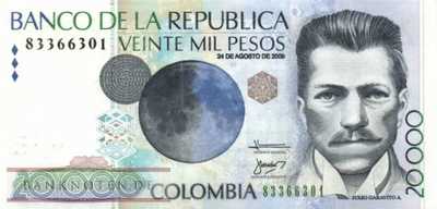 Colombia - 20.000  Pesos (#454s_UNC)