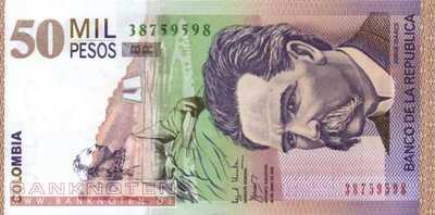 Kolumbien - 50.000  Pesos (#455d_UNC)