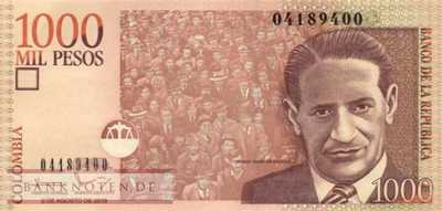 Kolumbien - 1.000  Pesos (#456s_UNC)