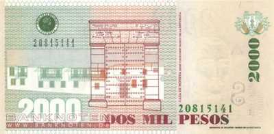 Kolumbien - 2.000  Pesos (#457e_UNC)