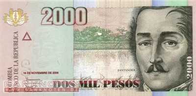 Kolumbien - 2.000  Pesos (#457e_UNC)