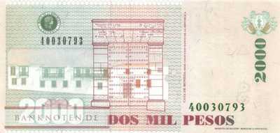 Kolumbien - 2.000  Pesos (#457t-2_UNC)