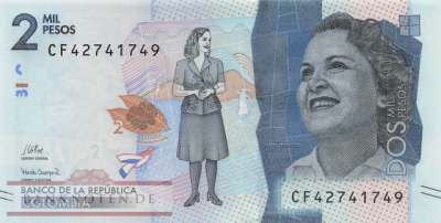 Kolumbien - 2.000  Pesos (#458i_UNC)
