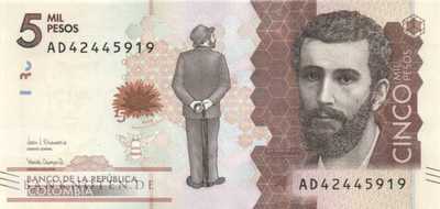 Colombia - 5.000  Pesos (#459c_UNC)