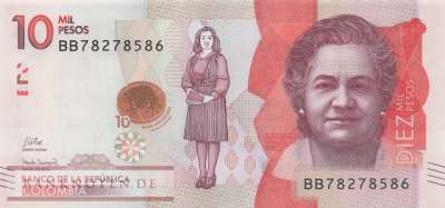 Kolumbien - 10.000  Pesos (#460h_UNC)
