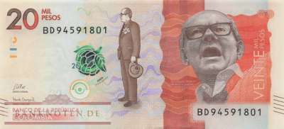 Colombia - 20.000  Pesos (#461h_UNC)