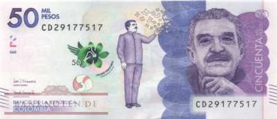 Kolumbien - 50.000  Pesos (#462h_UNC)