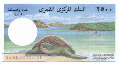 Comoros - 2.500  Francs (#013_UNC)