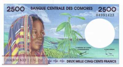 Comoros - 2.500  Francs (#013_UNC)