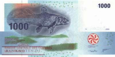 Komoren - 1.000  Francs (#016c_UNC)