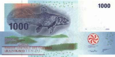 Comoros - 1.000  Francs (#016c_UNC)