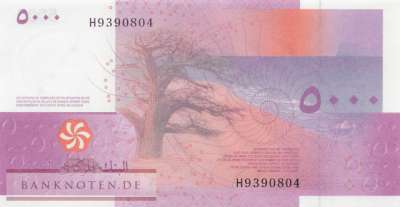 Comoros - 5.000  Francs (#018d_UNC)