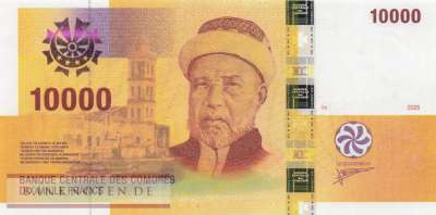 Komoren - 10.000  Francs (#019d_UNC)