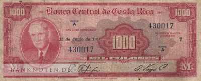 Costa Rica - 1.000  Colones (#226c-7406_VG)