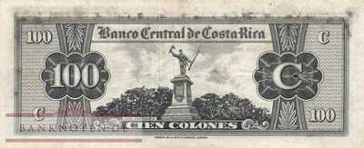Costa Rica - 100  Colones (#233a-64_F)