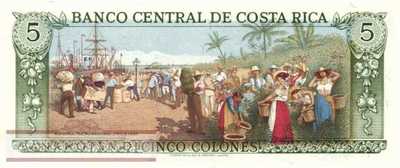 Costa Rica - 5  Colones (#236d-83_UNC)
