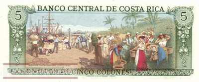 Costa Rica - 5  Colones (#236d-84_UNC)