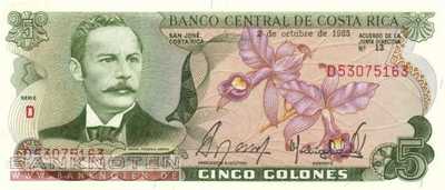 Costa Rica - 5  Colones (#236d-85_UNC)