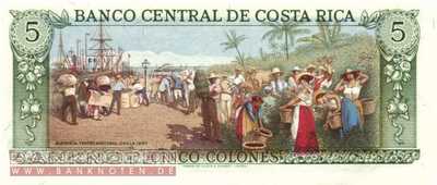 Costa Rica - 5  Colones (#236d-86_UNC)