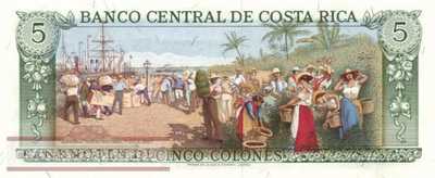 Costa Rica - 5  Colones (#241_UNC)