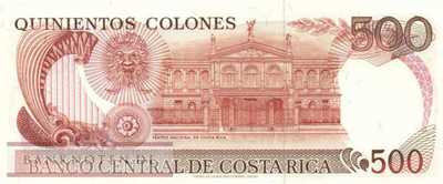 Costa Rica - 500  Colones (#255-89_UNC)