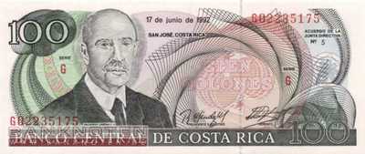 Costa Rica - 100  Colones (#258_UNC)