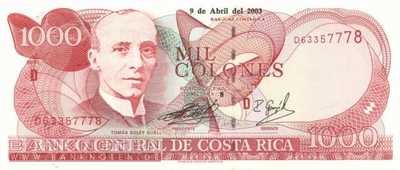 Costa Rica - 1.000  Colones (#264d_UNC)