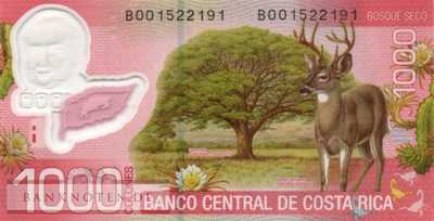 Costa Rica - 1.000  Colones - Plastic (#274b_UNC)