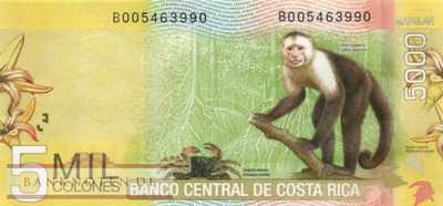 Costa Rica - 5.000  Colones (#276b_UNC)