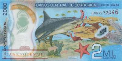 Costa Rica - 2.000  Colones (#281b_UNC)