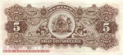 Costa Rica - 5  Colones (#S122r_UNC)