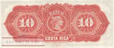 Costa Rica - 10  Pesos (#S164r_UNC)