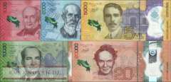 Costa Rica: 1.000 - 20.000 Colones (5 banknotes)