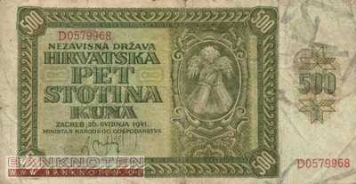Croatia - 500  Kuna (#003_F)