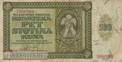 Kroatien - 500  Kuna (#003_VG)