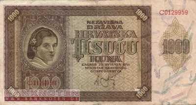 Kroatien - 1.000  Kuna (#004_F)