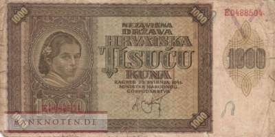Kroatien - 1.000  Kuna (#004_VG)
