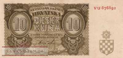 Croatia - 10  Kuna (#005b_UNC)