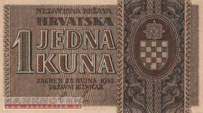 Croatia - 1  Kuna (#007a_UNC)