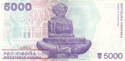 Croatia - 5.000  Dinara (#024a_VF)