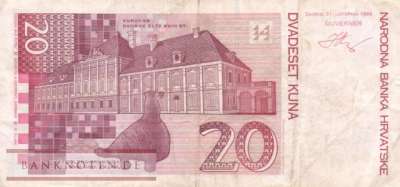 Croatia - 20  Kuna (#030a_VF)