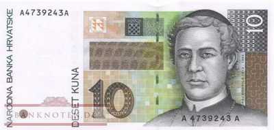 Kroatien - 10  Kuna (#036a_UNC)