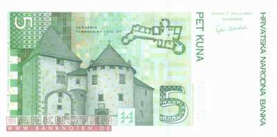 Kroatien - 5  Kuna (#037_UNC)