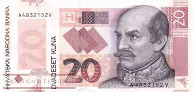 Kroatien - 20  Kuna (#044_UNC)