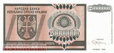 Croatia - 20 Million Dinara (#R013a_UNC)