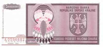 Croatia - 50 Million Dinara (#R014a_UNC)