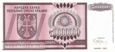 Croatia - 50 Million Dinara (#R014a_UNC)