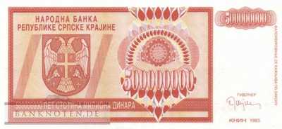 Kroatien - 500 Millionen Dinara - Ersatzbanknote (#R016aR_UNC)