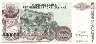 Kroatien - 500.000  Dinara (#R023a_AU)